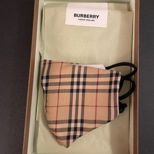 Authentic Burberry Vintage Check Face Mask